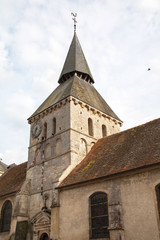 Fototapeta na wymiar Eglise St Denis, Cambremer, Calvados, Monument historique
