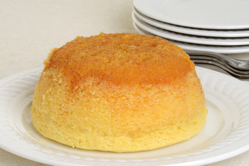 closeup treacle pudding