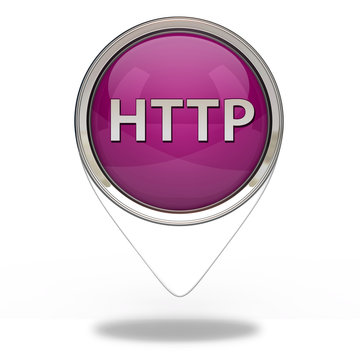 http pointer icon on white background