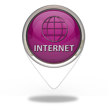 inernet pointer icon on white background