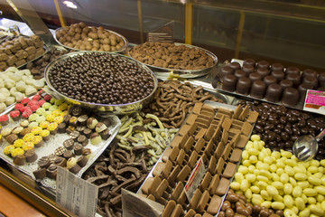 cioccolato in vetrina