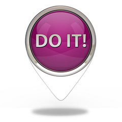 Do it pointer icon on white background