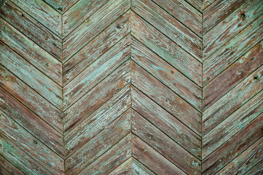 background of old wooden tablets with traces of paint