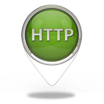 http pointer icon on white background