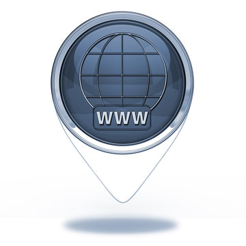 www pointer icon on white background