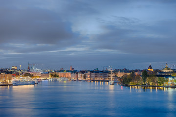 Fototapeta na wymiar Stockholm beleuchtet