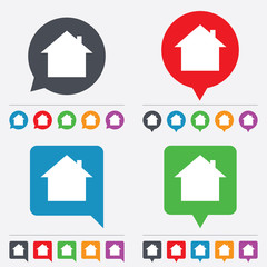 Home sign icon. Main page button. Navigation