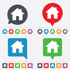 Home sign icon. Main page button. Navigation