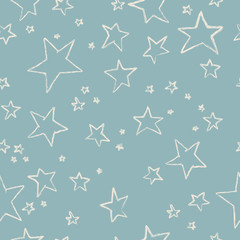 Hand drawn stars pattern
