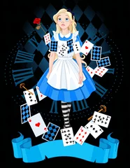 Raamstickers Alice in Wonderland © Anna Velichkovsky