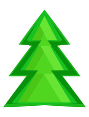 Obraz premium Green Abstract Xmas Tree Design