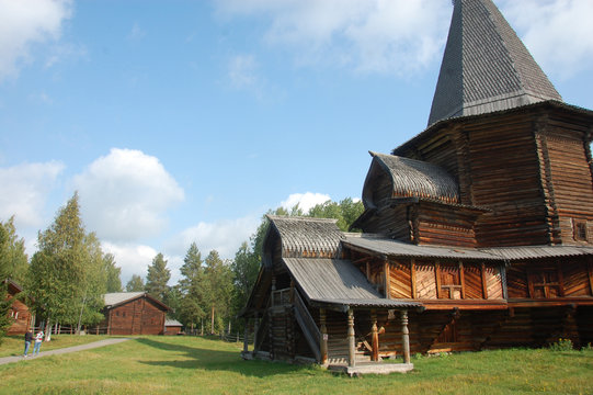 Museum of wooden architecture church Russia