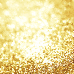 Golden bokeh background