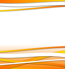 Obraz premium Abstract orange design template with lines