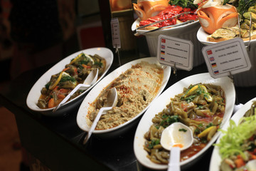 Mashed chickpeas blended with tahini