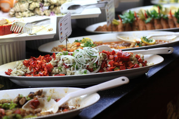 Salads at buffet