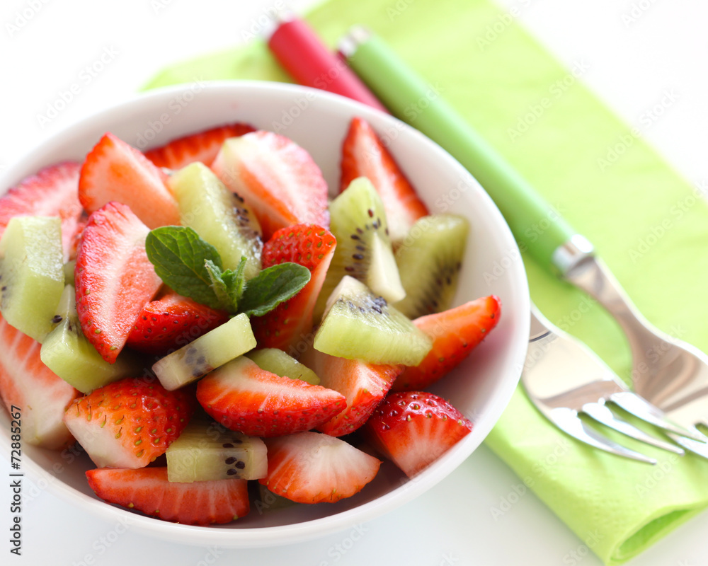 Canvas Prints strawberry-kiwi salad