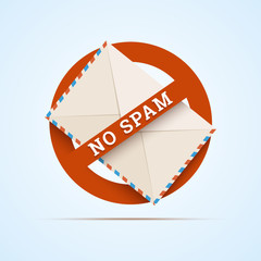 No spam illustration. Vector in EPS10.
