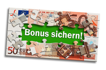 Geldschein - Bonus sichern!