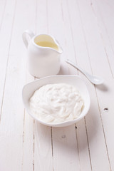 Dairy products -  sour cream, milk.