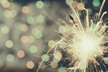 sparkler bokeh background