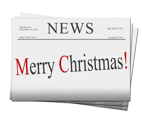 Merry Christmas  newspapers