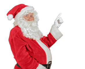 Santa Pointing