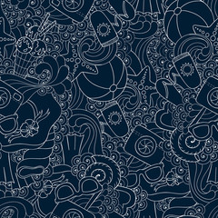 Summer vector seamless background design