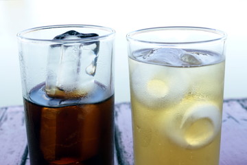 Glass with ice
