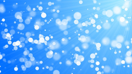 bokeh - white circles, blue background