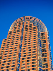 Fototapeta premium Trade Fair Tower, Messeturm, in Frankfurt, Germany