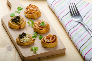 Canapés puff pastry