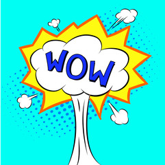 Comic Speech Bubble WOW