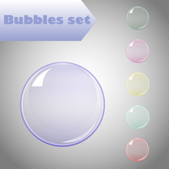 Bubble color set for you design