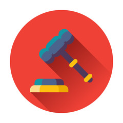gavel with stand icon