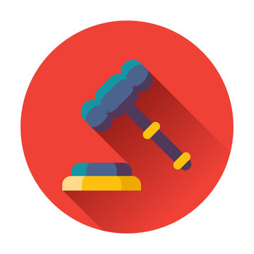 Gavel With Stand Icon