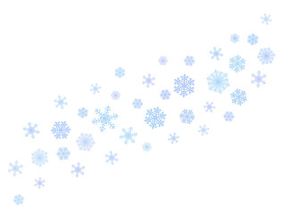 Fototapeta premium Wave of snowflakes