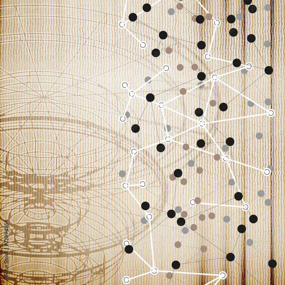 Poster conceptual design template. abstract wooden background vector