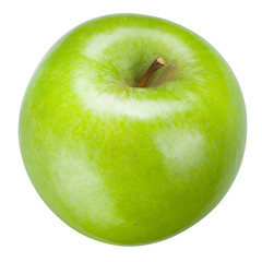 Green apple Isolated on a white background. With clipping path