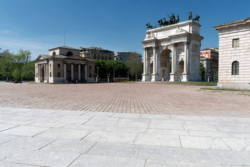 Milano - Arco della Pace e Corso Sempione