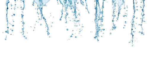 water splash drop blue liquid