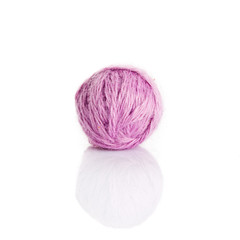 wool yarn ball isolated on white. ball of yarn for knitting