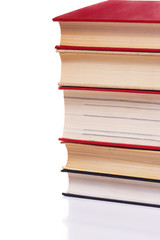 books on a white background