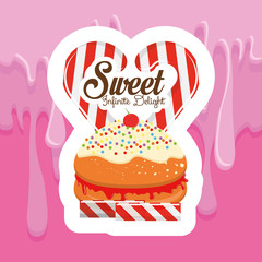 Vector Dessert Background With Space For Text