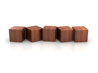 wood cubes
