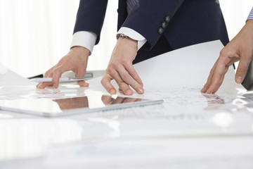 Seem to have a meeting with open drawings