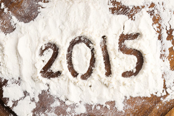 The inscription on the flour - 2015