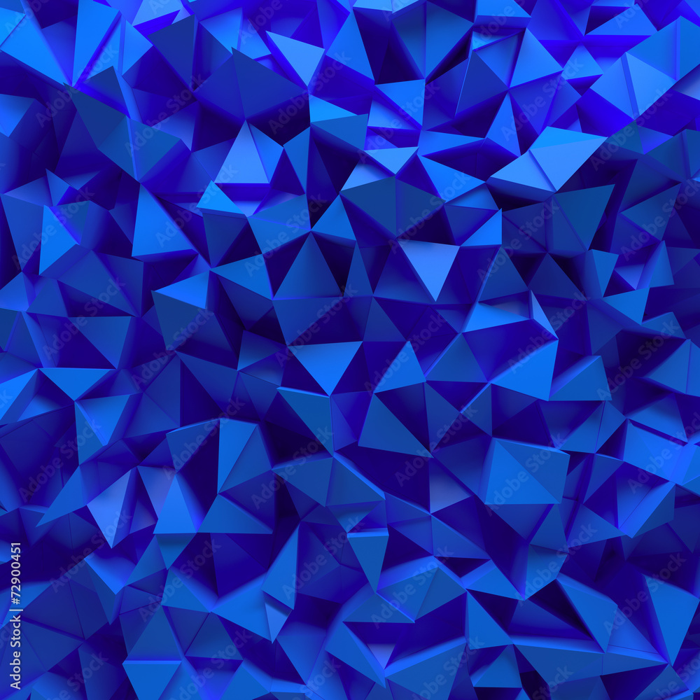 Poster displaced 3d triangular background