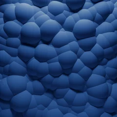 Gordijnen Abstract blue sphere pattern background © 123dartist