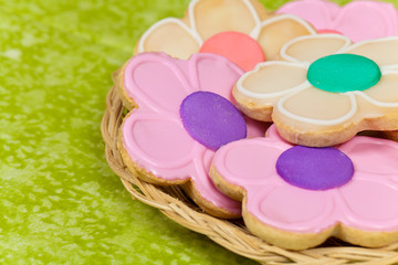 Summer Flower Decorated Cookies